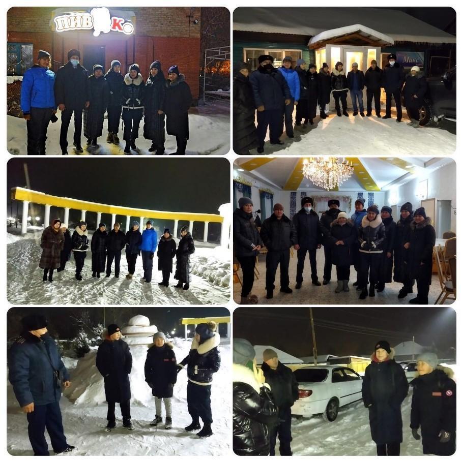 Өңірдегі жасөспірімдер арасында орын алатын құқық бұзушылықтың алдын-алу мақсатында түнгі рейд жүргізілді